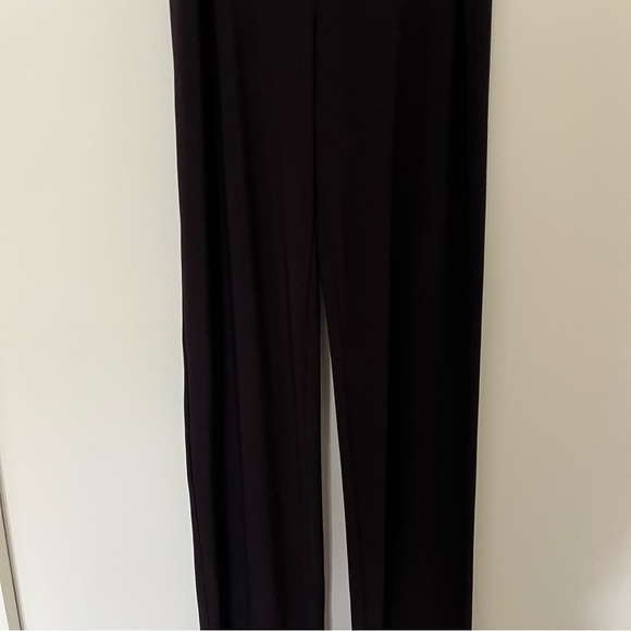 Simplii straight leg pull on pants in lovey eggplant colour - Picture 4 of 8